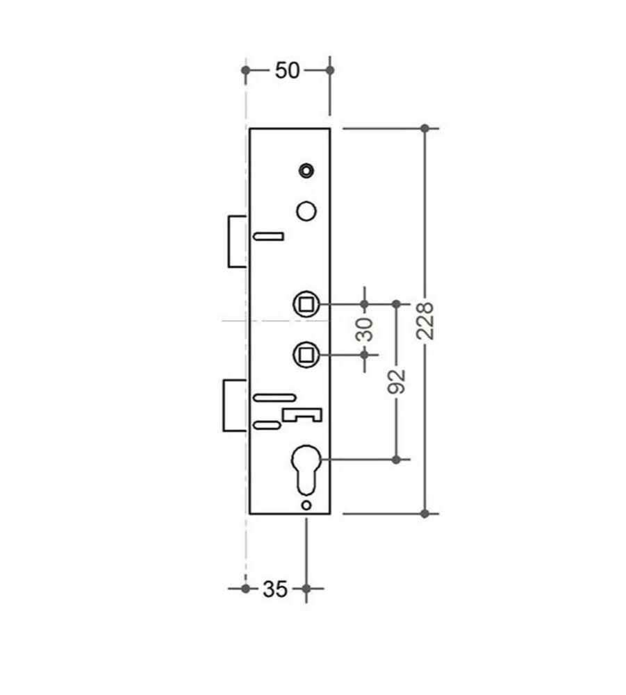Lockmaster 35mm Double Spindle Replacement Gearbox - Image 3