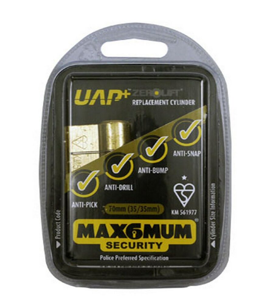 UAP Anti Snap 35/55 (90mm overall) Euro Profile Nickle Cylinder Lock - Image 3