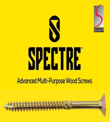 3.5 x 50mm Spectre Advanced YP Multi-purpose Woodscrew – Box 200