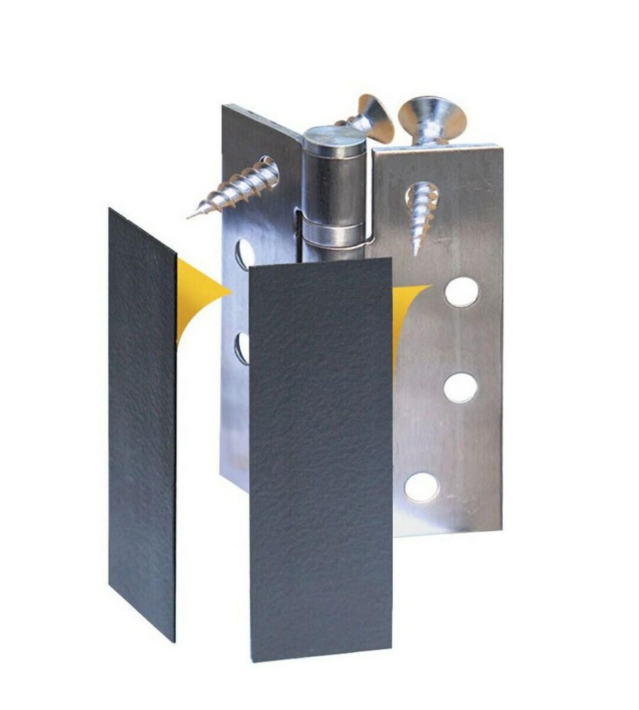 Retail Pack Exfire Square Self Adhesive Hinge Pads 100mm x 31mm x 1mm - Image 2
