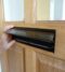 Stormguard Brush Letterplate With Flap Black Aluminium