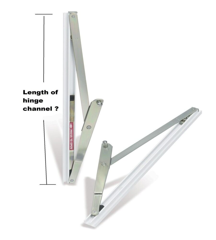 Yale Module 13.5 (1268mm) Top Turn Window Hinge (PAIR) - Image 2