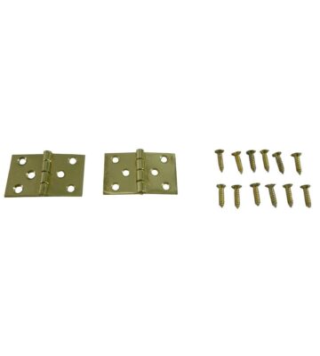 216 Baton Rod Hinge Polished Brass (pair)