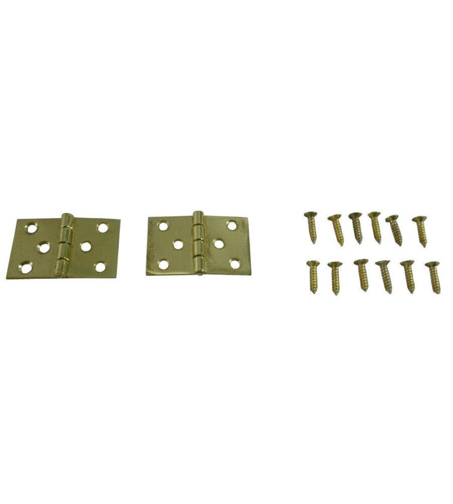 216 Baton Rod Hinge Polished Brass (pair)