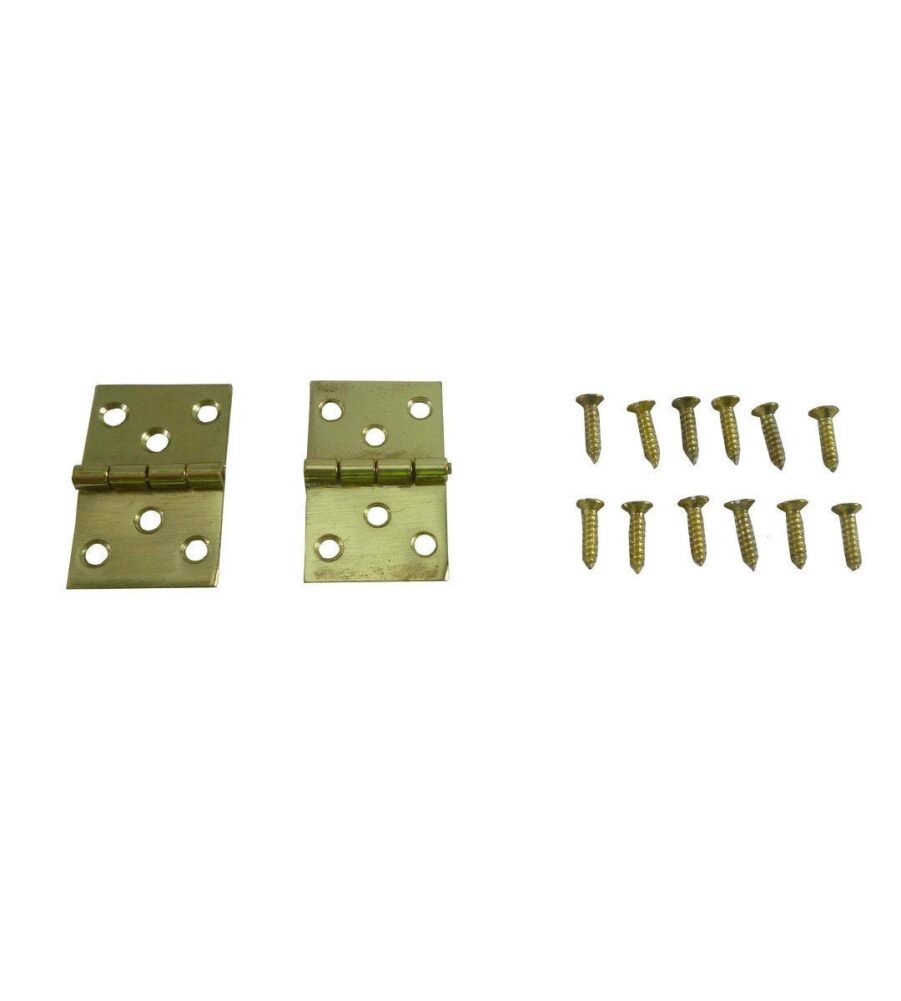 216 Baton Rod Hinge Polished Brass (pair) - Image 2