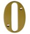 3'' Brass Door Numeral 0