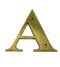 3'' Brass Letter A