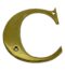 3'' Brass Letter C