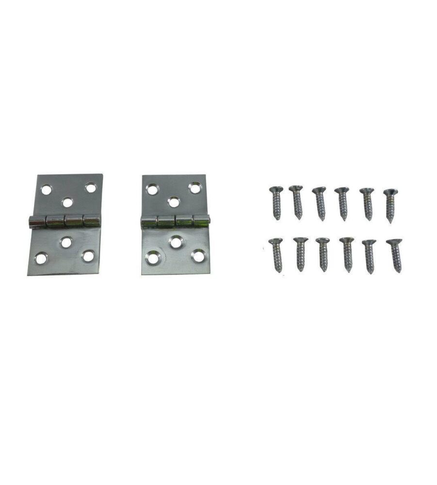 216 Baton Rod Hinge Polished Chrome Plated (pair) - Image 2