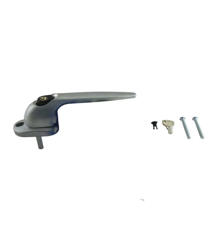 Trojan Hardware Sparta Tilt & Turn Satin Silver Window Handle 40mm - Image 2