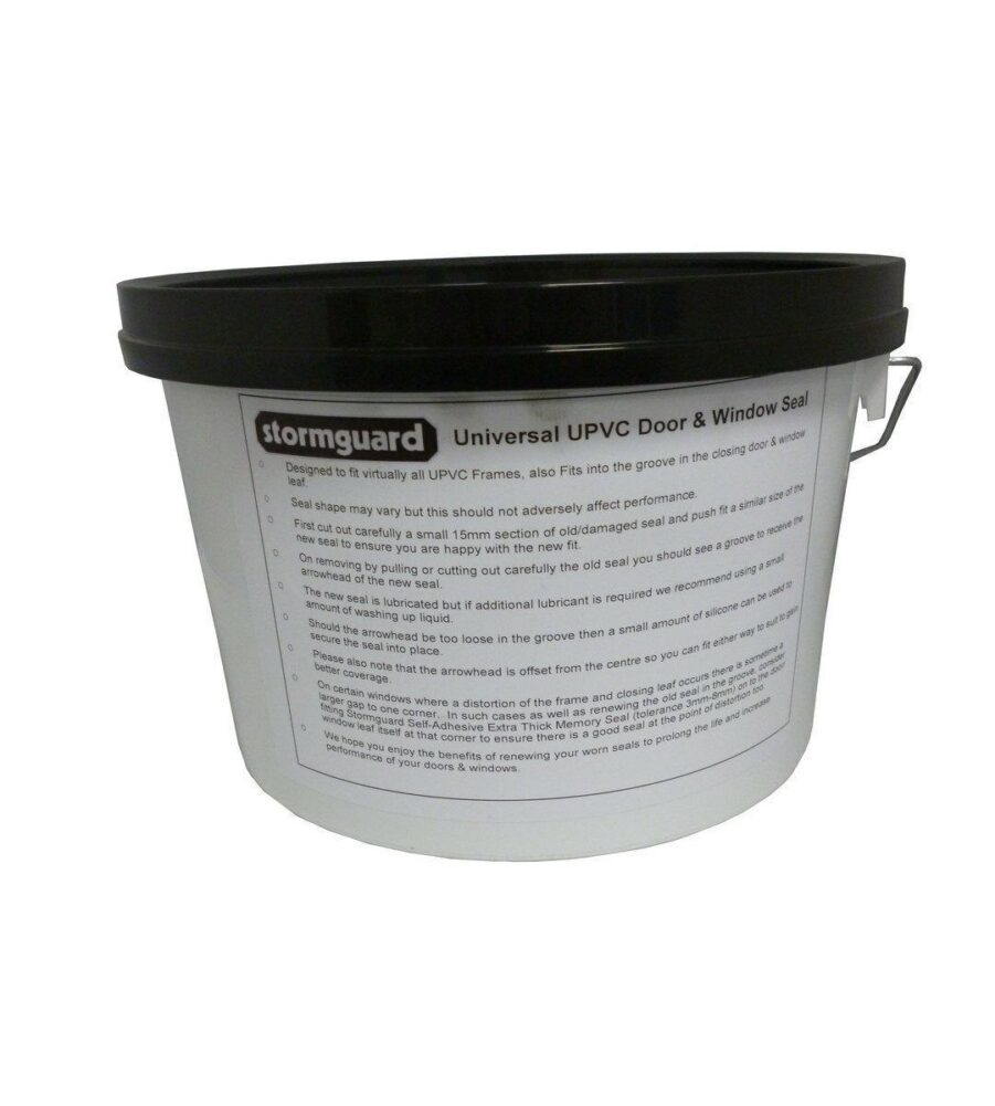 Stormguard UPVC Black Window and Door Repair Seal 20mtr - Image 2