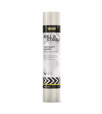 Everbuild Roll & Stroll Contract Carpet Protector, 600mm x 100m