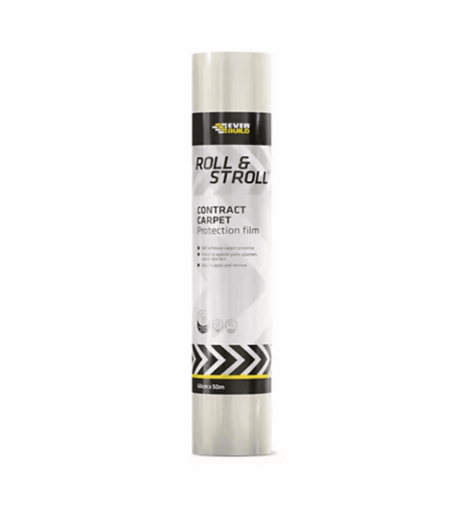 Everbuild Roll & Stroll Contract Carpet Protector, 600mm x 100m