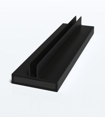 PYROSTRIP 500P TWIN-FIN BLACK 10x4x2100