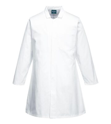 Portwest 2202 Food Industry 1 Pocket Coat – White