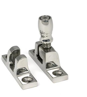 From The Anvil Polished Marine SS (316) Mushroom Brighton Fastener – Narrow (Square)