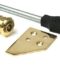 From The Anvil Polished Brass Key-Flush Sash Stop