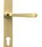 From The Anvil Satin Brass Avon Slimline Lever Espag. Lock Set