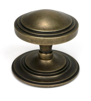 From The Anvil Burnished Brass Art Deco Centre Door Knob