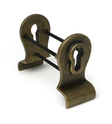From The Anvil Burnished Brass 50mm Euro Door Pull (Back to Back fixings)