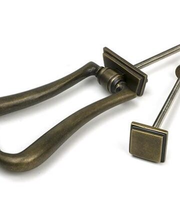 From The Anvil Burnished Brass Slimline Art Deco Door Knocker