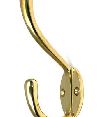 From The Anvil Polished Brass Newbury Hat & Coat Hook