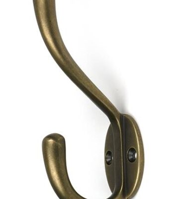 From The Anvil Burnished Brass Newbury Hat & Coat Hook