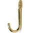From The Anvil Polished Brass Traditional Coat Hook