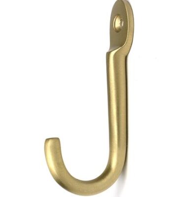 From The Anvil Satin Brass Traditional Coat Hook