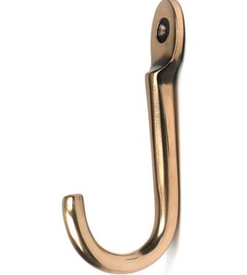 From The Anvil Polished Bronze Traditional Coat Hook