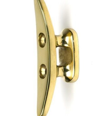 From The Anvil Polished Brass Marine Cleat Hook