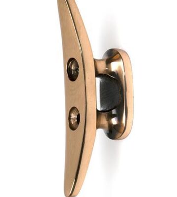 From The Anvil Polished Bronze Marine Cleat Hook