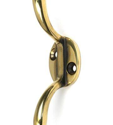From The Anvil Aged Brass Newbury Cleat Hook