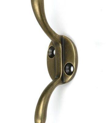 From The Anvil Burnished Brass Newbury Cleat Hook