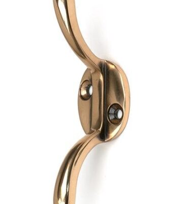 From The Anvil Polished Bronze Newbury Cleat Hook