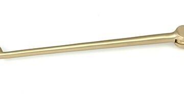 From The Anvil Satin Brass 8″ Cabin Hook