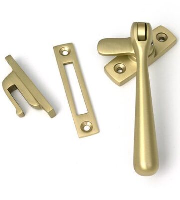 From The Anvil Satin Brass Locking Newbury Fastener