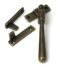 From The Anvil Burnished Brass Night-Vent Locking Newbury Fastener