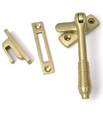 From The Anvil Satin Brass Locking Reeded Fastener
