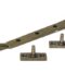 From The Anvil Burnished Brass 8" Reeded Stay