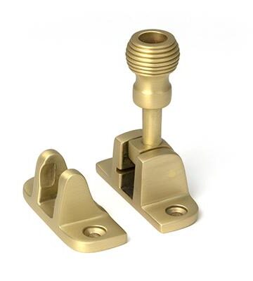 From The Anvil Satin Brass Beehive Brighton Fastener (Radiused)