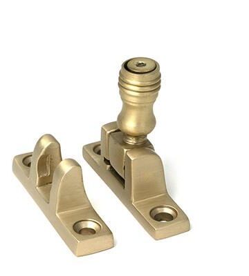 From The Anvil Satin Brass Prestbury Brighton Fastener – Narrow (Square)