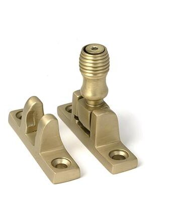 From The Anvil Satin Brass Beehive Brighton Fastener – Narrow (Square)