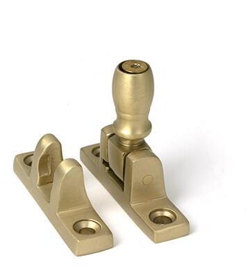 From The Anvil Satin Brass Mushroom Brighton Fastener – Narrow (Square)