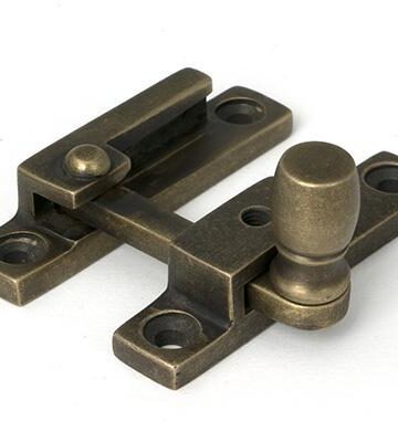 From The Anvil Burnished Brass Mushroom Quadrant Fastener – Narrow
