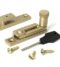 From The Anvil Satin Brass Brompton Quadrant Fastener - Narrow