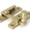 From The Anvil Satin Brass Prestbury Quadrant Fastener - Narrow