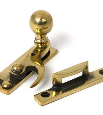 From The Anvil Aged Brass Sash Hook Fastener