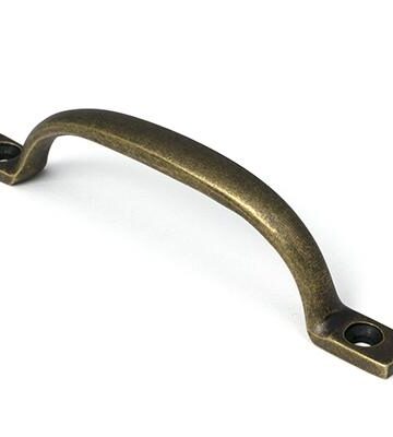 From The Anvil Burnished Brass Slim Sash Pull