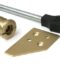 From The Anvil Satin Brass Key-Flush Sash Stop